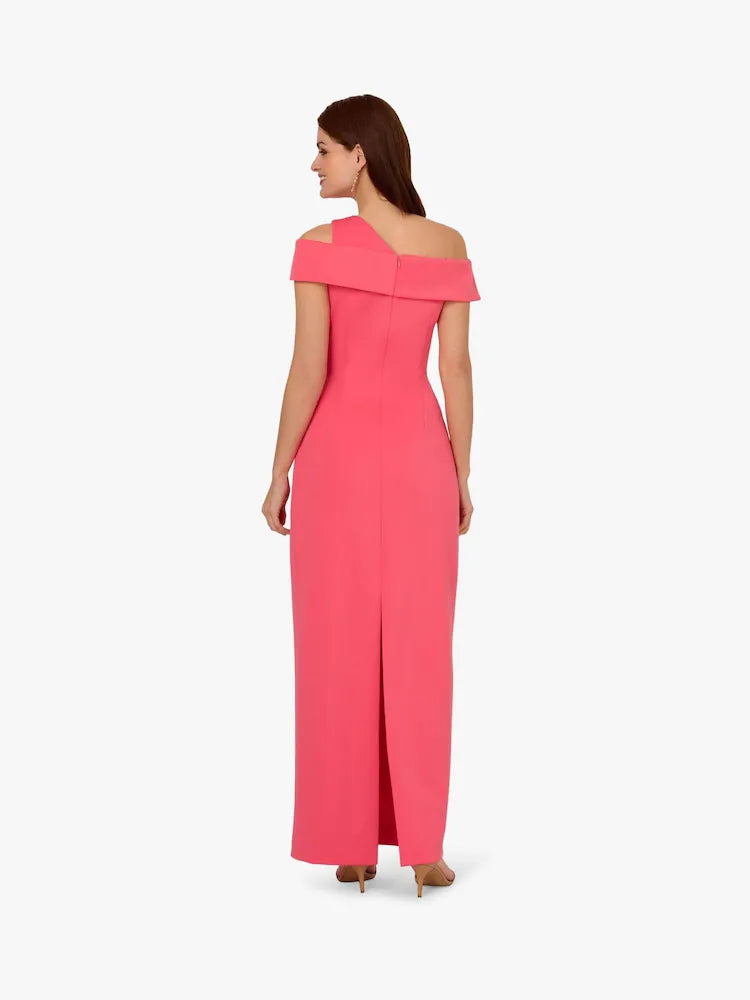 Lumier by Bariano Terracotta Formal Evening Gown (Style L21B02).