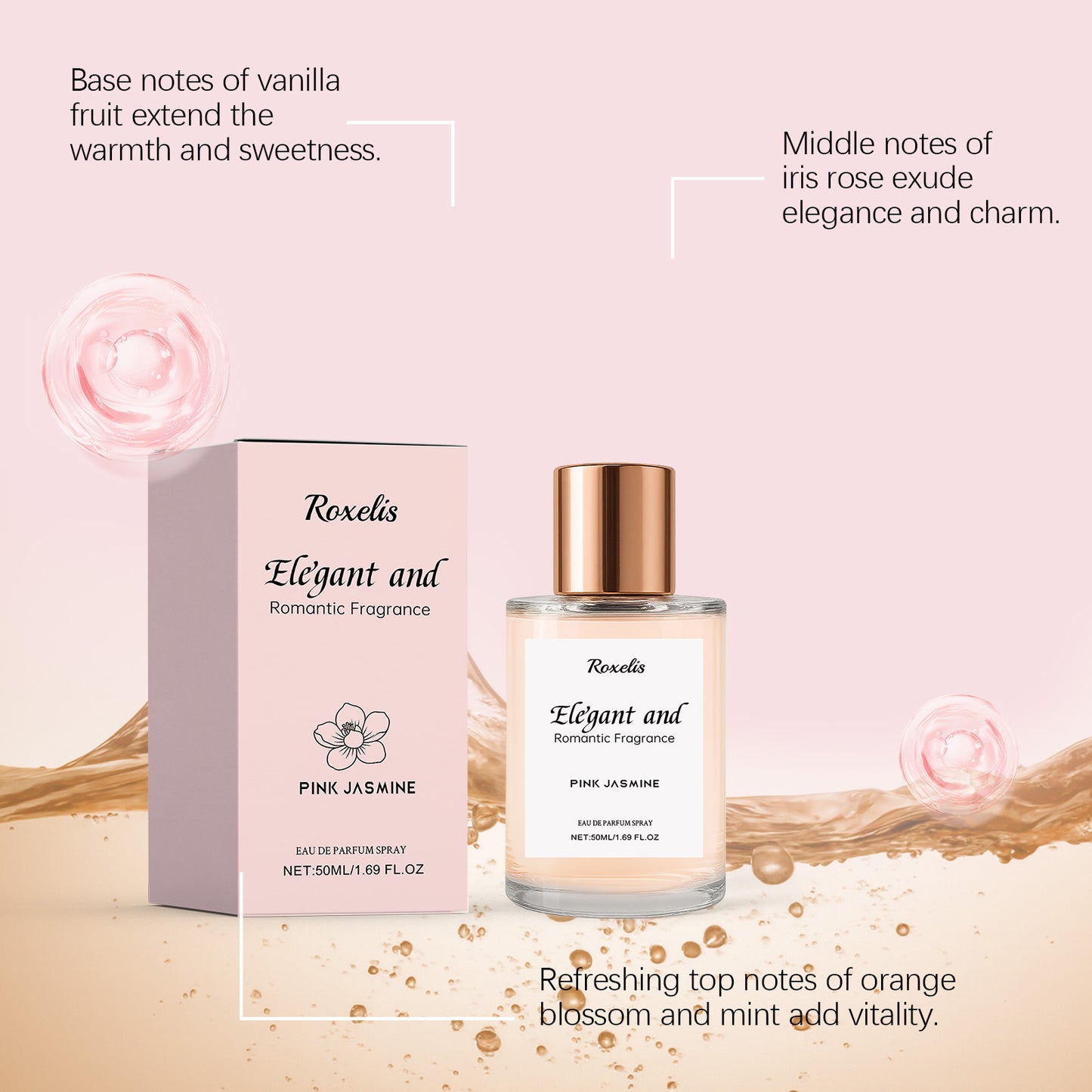 Ya Rou Romantic Jasmine Fragrance Gentle And Natural Eau De Toilette