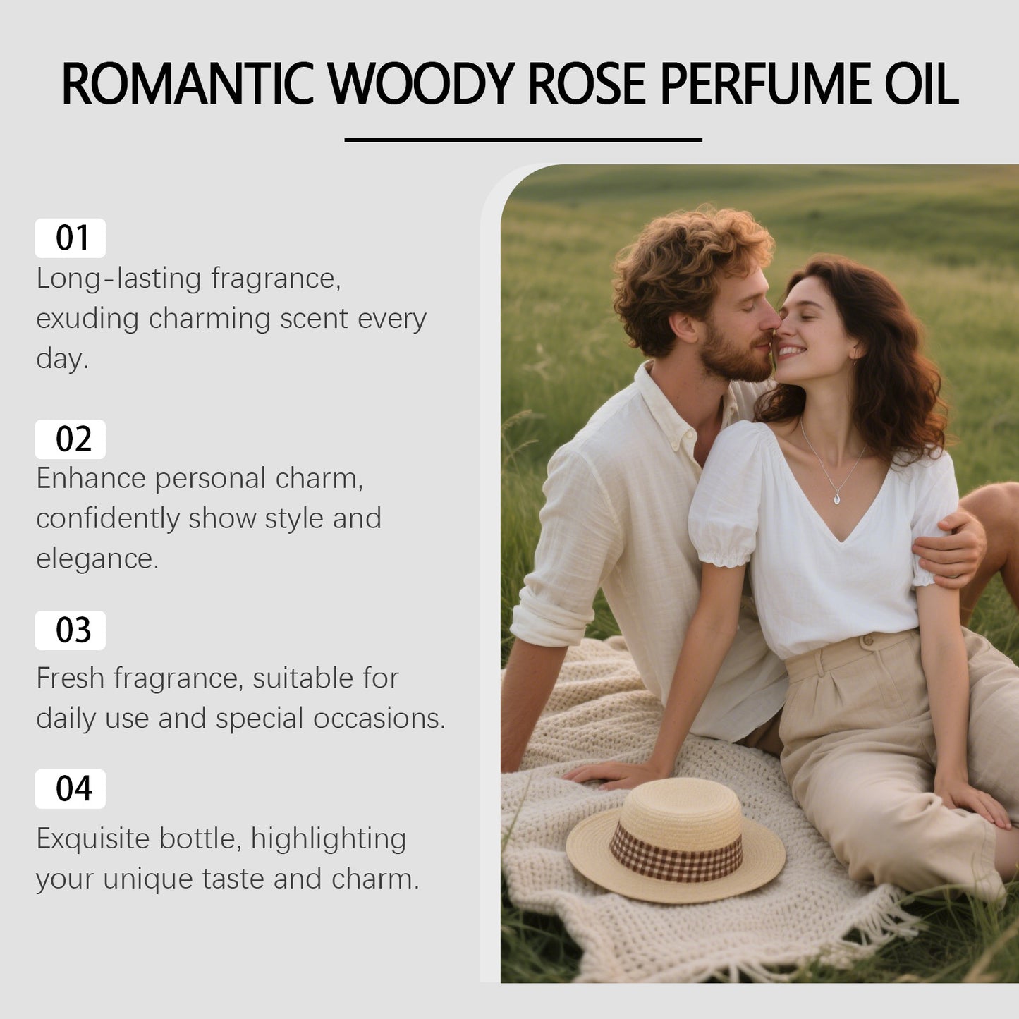 Romantic Woody Rose Perfume Oil