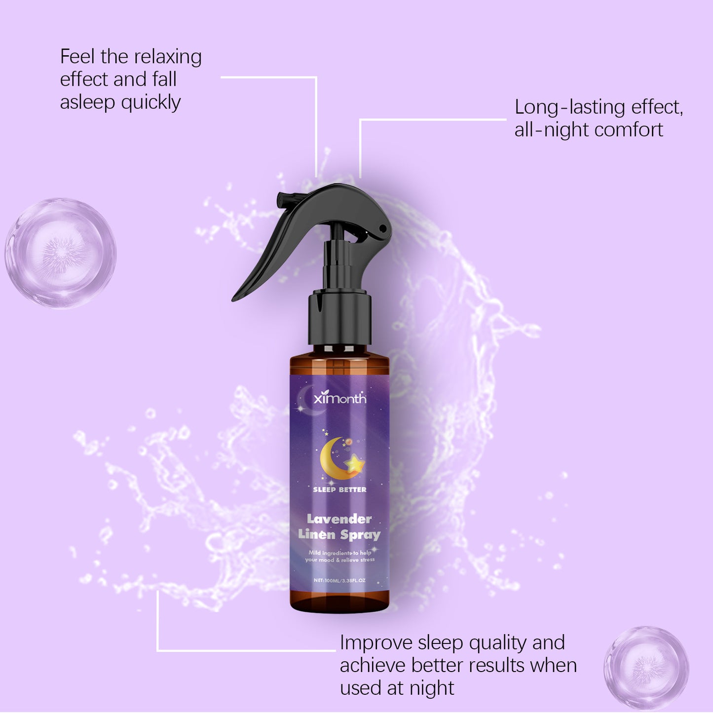 Lavender Essential Oil Care Spray Care Night
