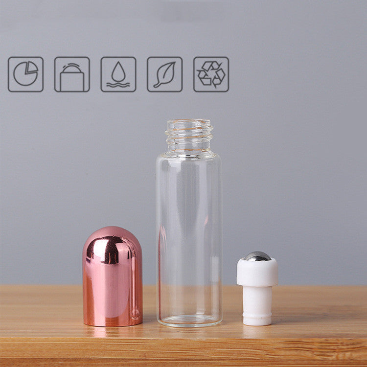 Rose Gold Essential Oil Perfume Sample Roll-Up Bottle