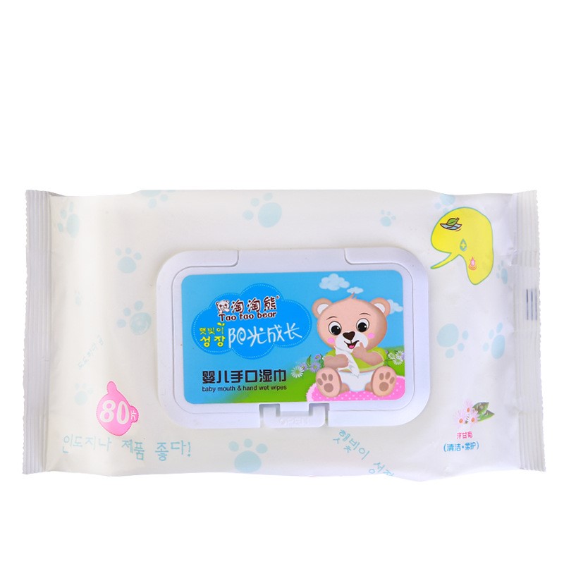 Wet wipes baby 80 pumping baby wipes with lid