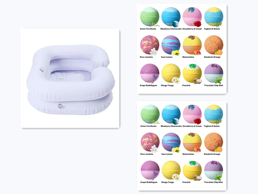 Inflatable PVC shampoo