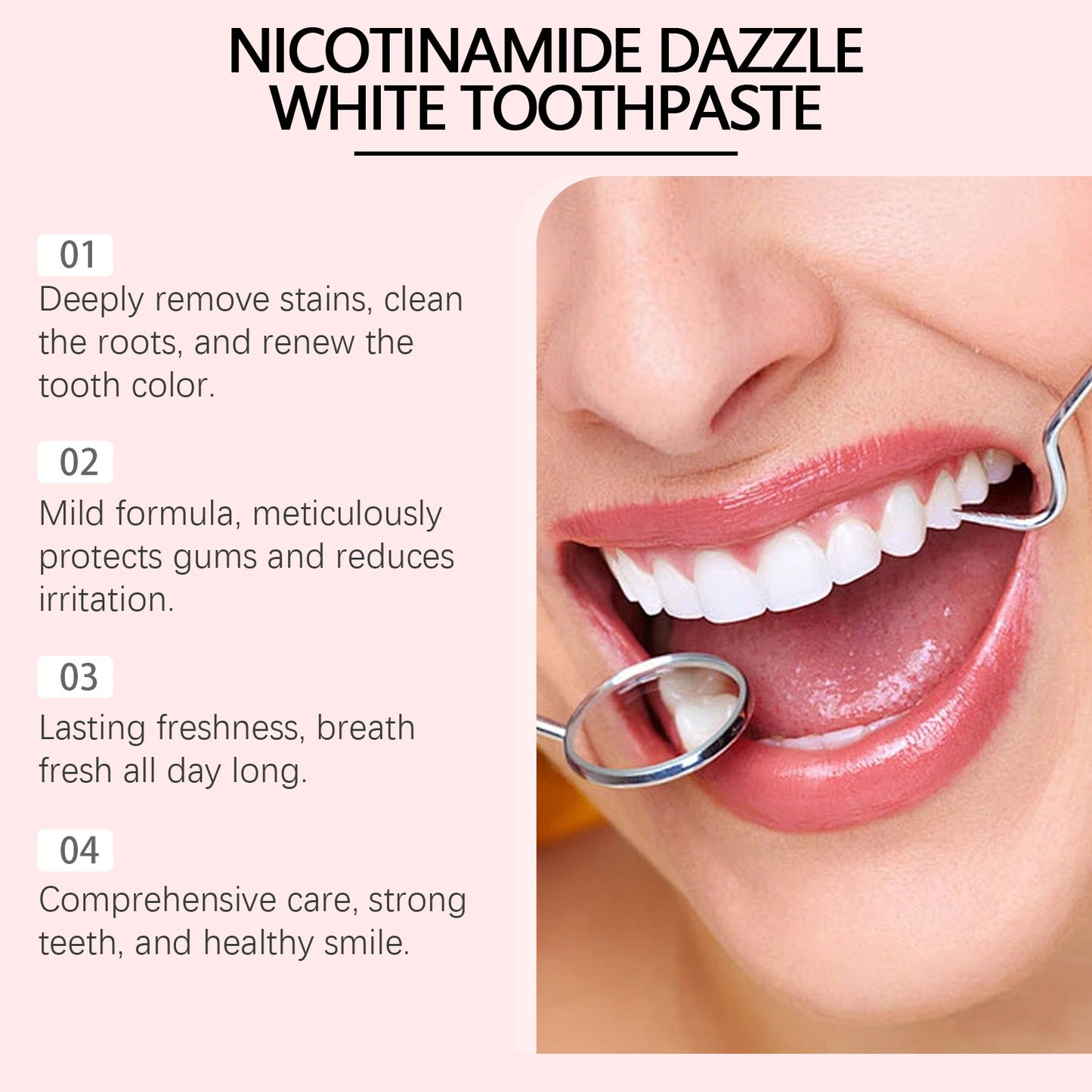 Nicotinamide Toothpaste Cleaning Care Daily Care