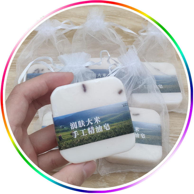 Moisturizing Rice Handmade Essential Oil Facial Soap