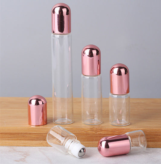 Rose Gold Essential Oil Perfume Sample Roll-Up Bottle