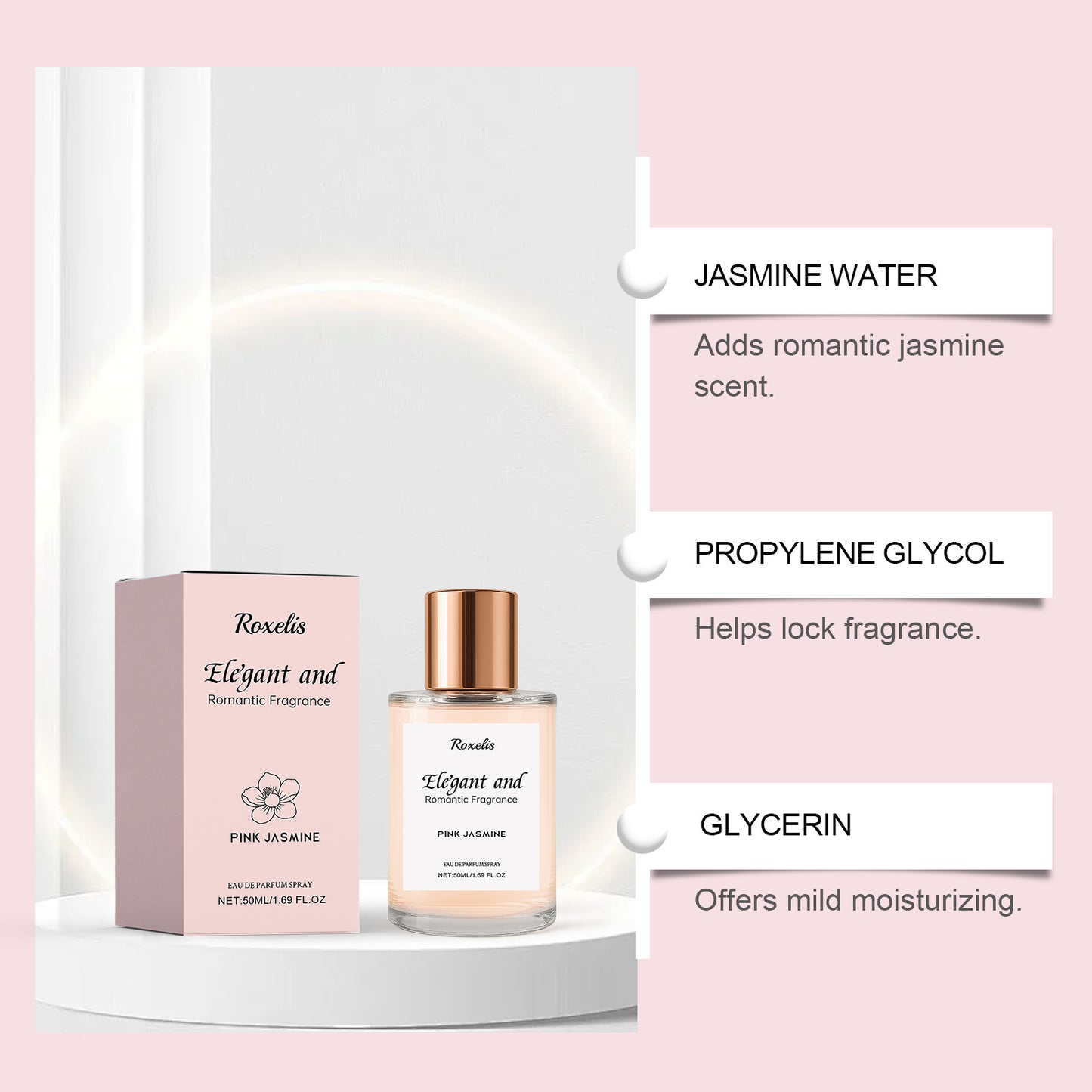 Ya Rou Romantic Jasmine Fragrance Gentle And Natural Eau De Toilette