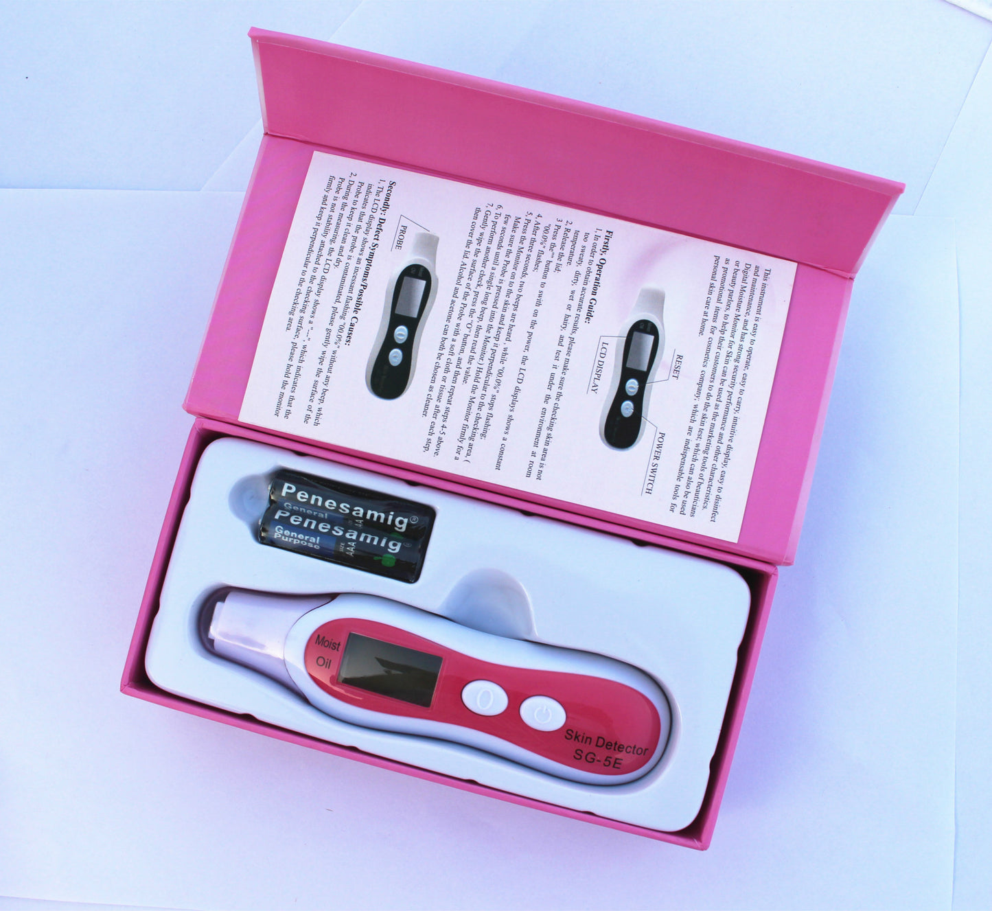 Skin moisture tester facial moisture and oil detection pen