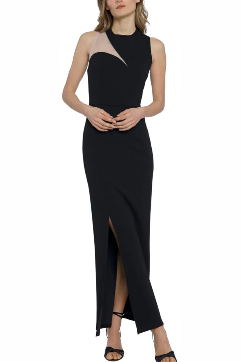 Donna Morgan Black Sleeveless Long Evening Dress