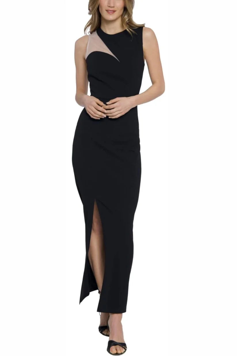 Donna Morgan Black Sleeveless Long Evening Dress