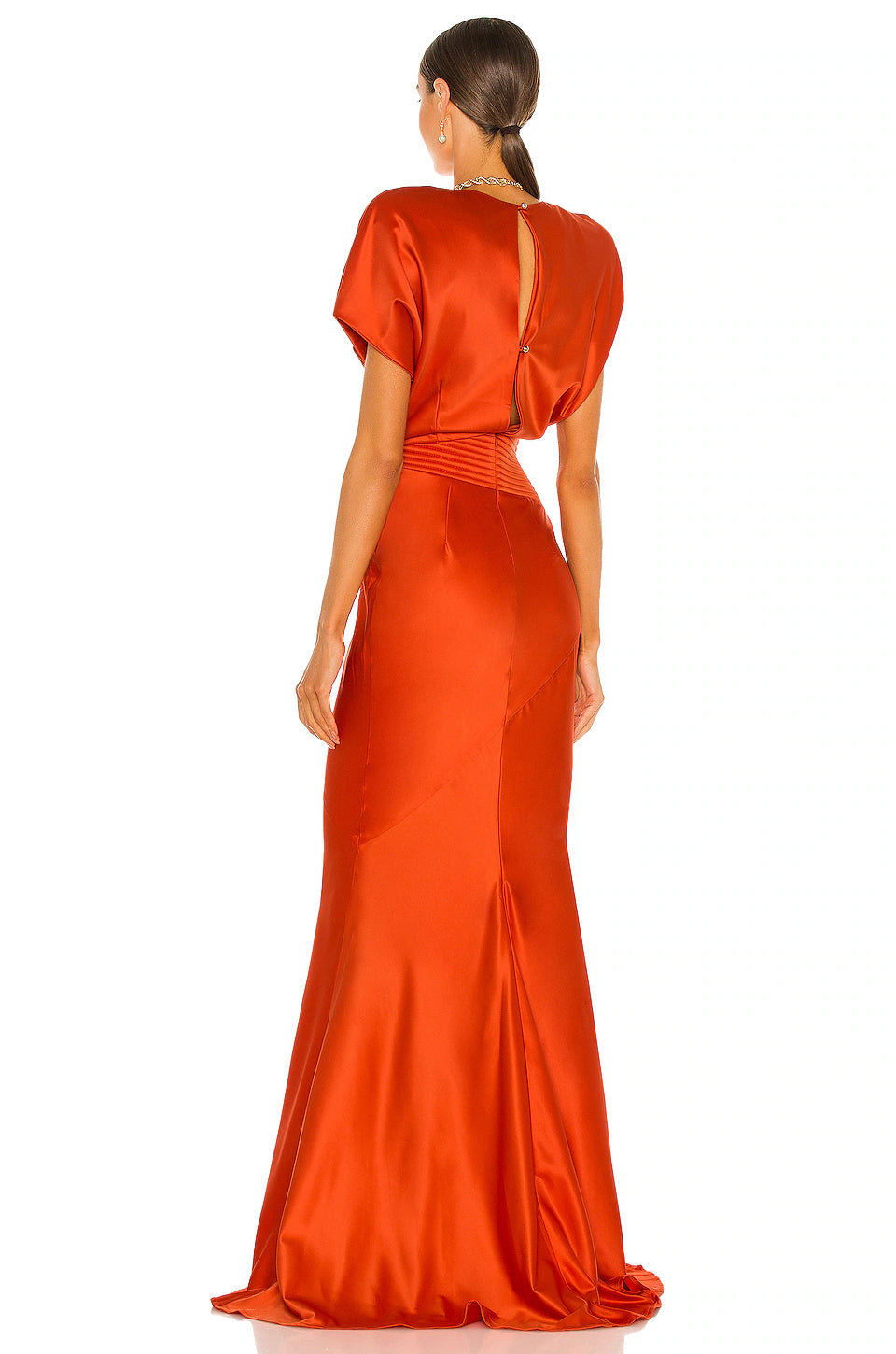 Zhivago Bond Gown or Midi Dress in Flame Red