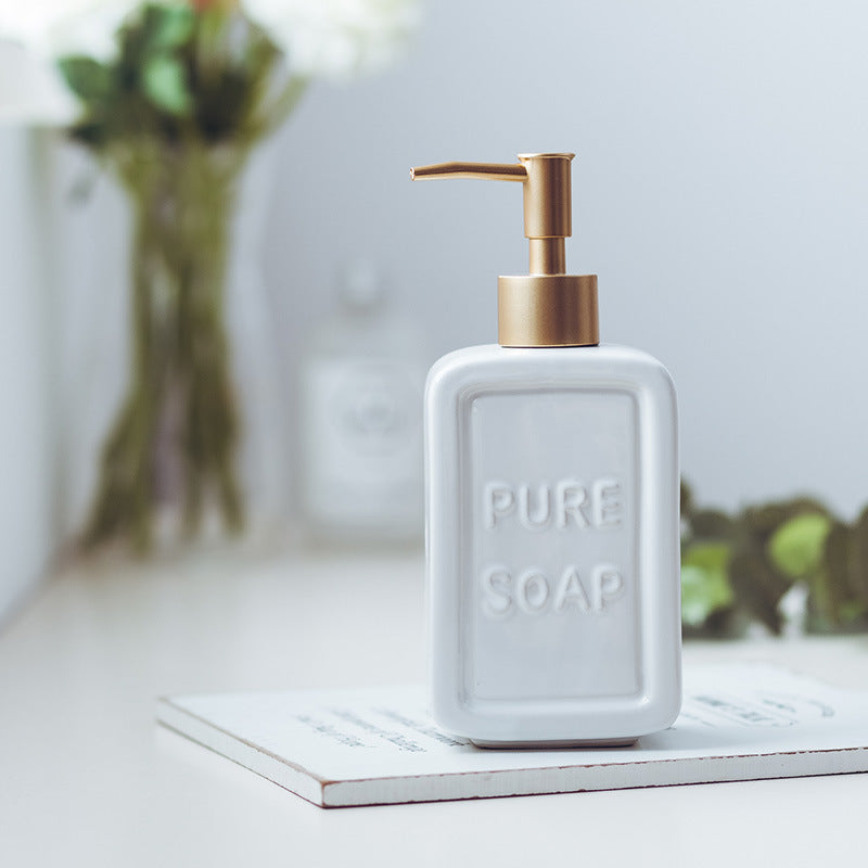 Ceramic Hand Sanitizer Press Bottle