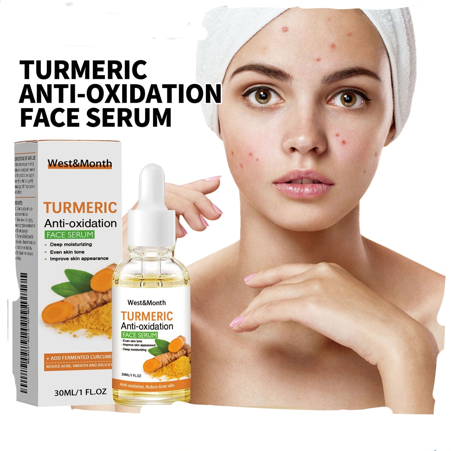 Turmeric Facial Smallpox Diluting Refreshing Oil Control