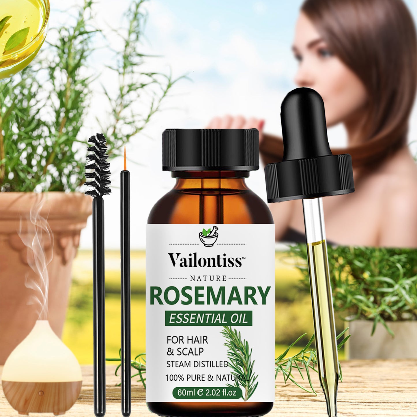 Rosemary Hair Care Essential Oil Hair Growth Strengthening