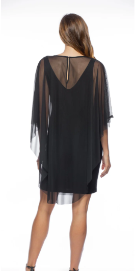 Marina Short Sleeveless V-neck Sheath Dress