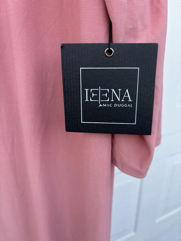 Mac Duggal One-Shoulder Drop Shoulder Long Sleeve Column Gown (Style No. 26595) in Rose Gold