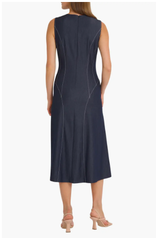 Maggy London Women's Sleeveless A-line Midi Dress