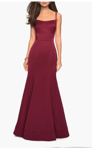 Women's Burgundy Dress.